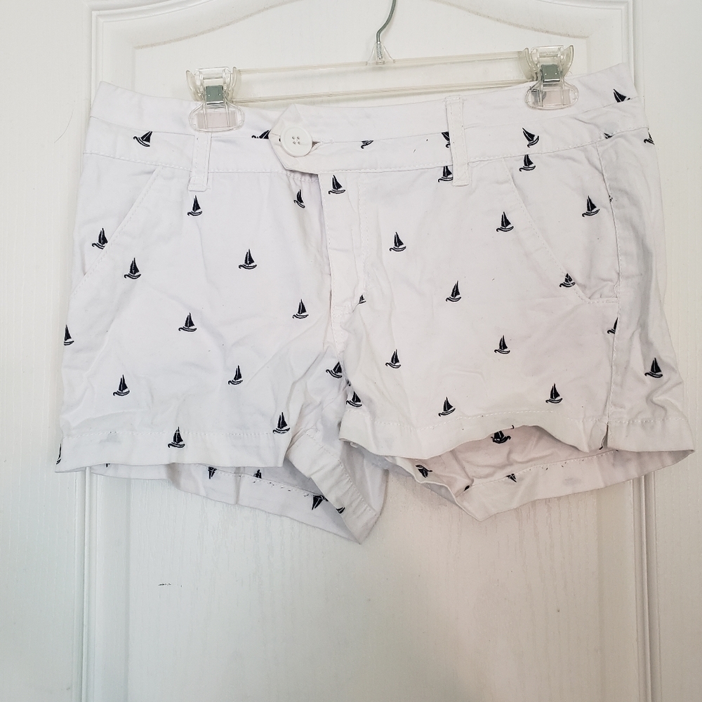 White and Blue shorts